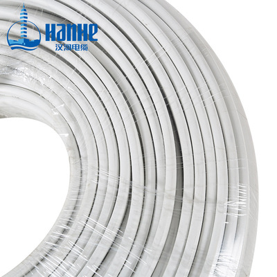 漢河電線 BVVB 2×1.5mm2國(guó)標(biāo)銅芯護(hù)套線2芯白扁線家裝用線